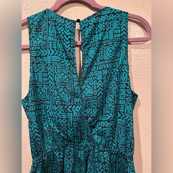 Ambiance Apparel Romper Turquoise Shorts Sleeveless Women’s Sz S - Picture 2 of 3